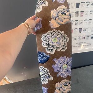 Coach Floral Skateboard Deck - Brown and Blue